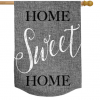 Briarwood Lane Home Sweet Home Burlap House Flag #HFBL-H01264