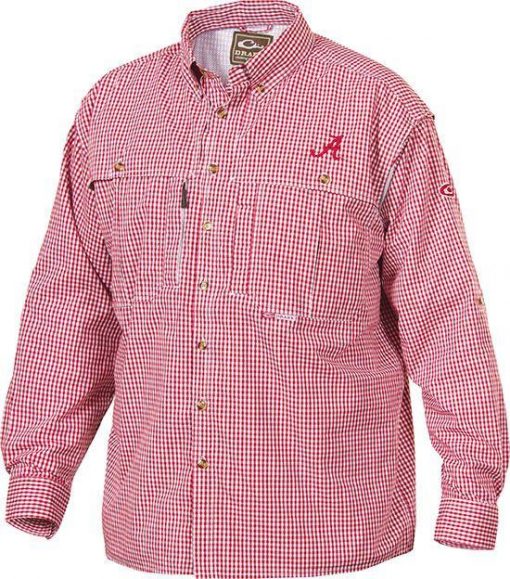 Drake Men's Alabama Plaid Wingshooter's Shirt L/S #SD-ALA-2671