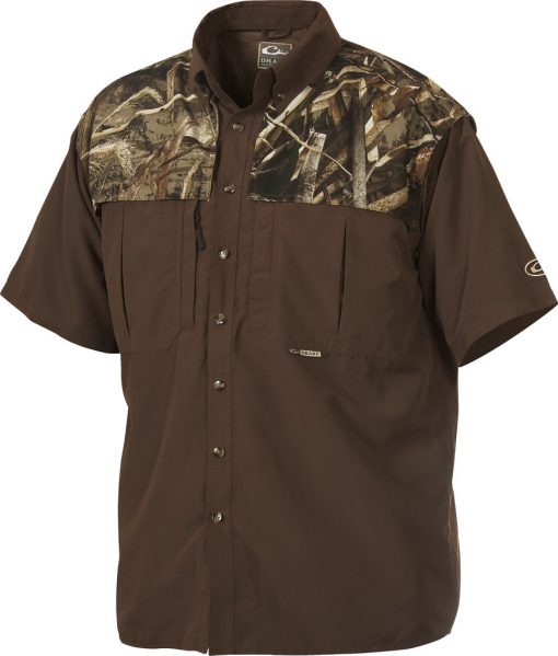 Drake Youth Two-Tone Camo Wingshooter's S/S Shirt #DY2600