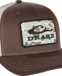 Drake Men's Old School Patch Mesh Back Cap #DH4000