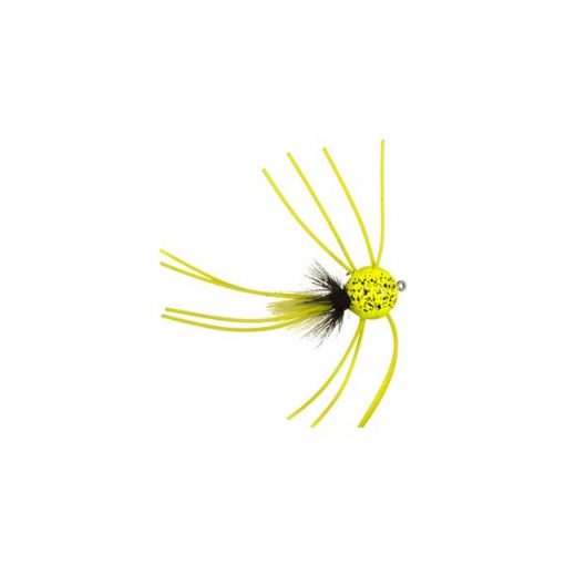 Betts Pop N' Round Fly Lure Chartreuse/Black - Size 8 #609-8-5