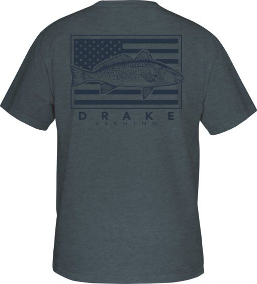 Drake Men's DPF Patriotic Fish Tee S/S #DPF3060
