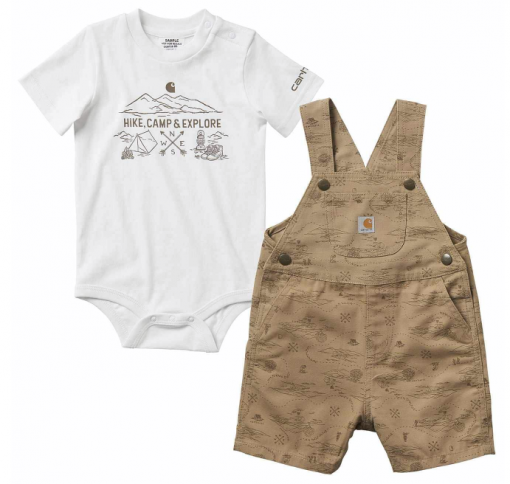 Carhartt Boys' Infants Printed Shortall Set #CG8728