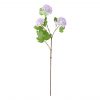 K&K Interiors 28" Purple Snowball Hydrangea Stem - 3 Bloom Spray #13411A-PU