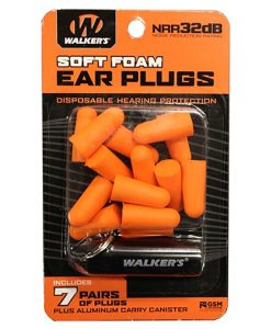 Walkers Foam Ear PLug Orange