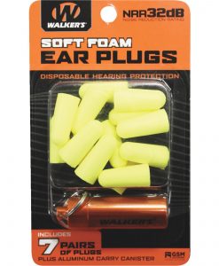 Walker's Soft Foam Ear Plugs Yellow