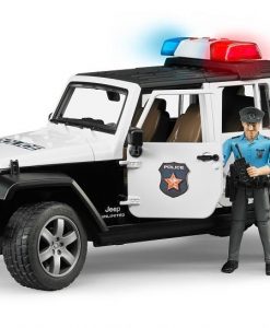 Bruder Jeep Rubicon Police Car w/ Policeman #BT2526