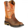 Ariat Youth Workhog Western Boots - Earth/Brick #100078373