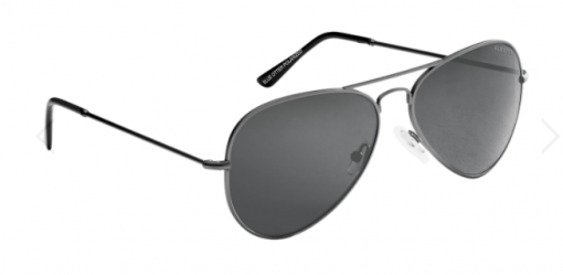 Blue Otter Polarized Sunglasses Coosa XL Gun Metal-Hidden Graphite Nylon