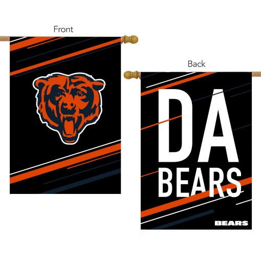 Briarwood Lane Chicago Bears Slogan Double-Sided NFL House Flag #H01436