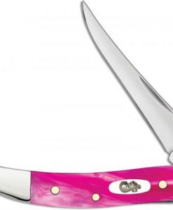 Case Knife Case Small Texas Toothpick Knife Pink Pearl Kirinite #CK17862