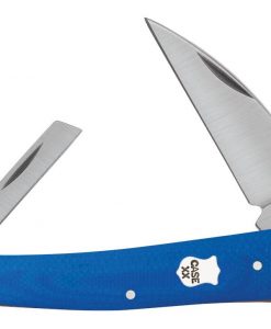 Case Knife Smooth Blue G-10 Seahorse Whittler #CK10882