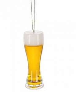 Ganz Beer Pilsner Glass Acrylic Christmas Ornament #136608