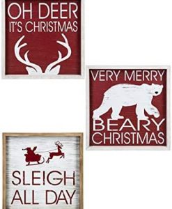 Ganz Framed Wall Plaques - Red And White #EX29866