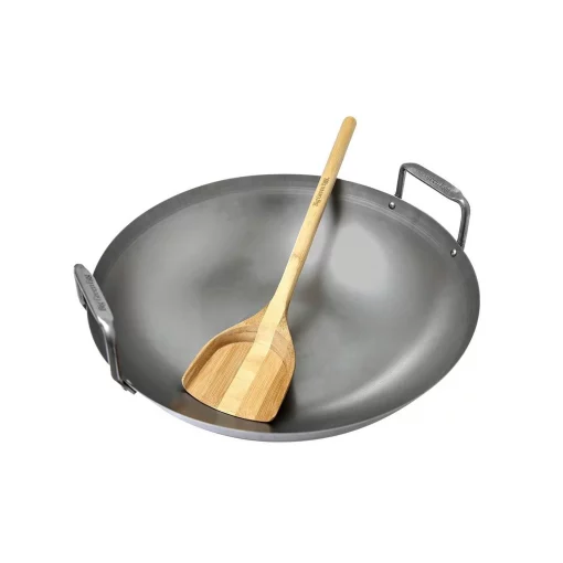big green egg carbon steel wok