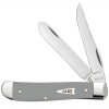 Case Knife Gray Synthetic Mini Trapper Knife #32592