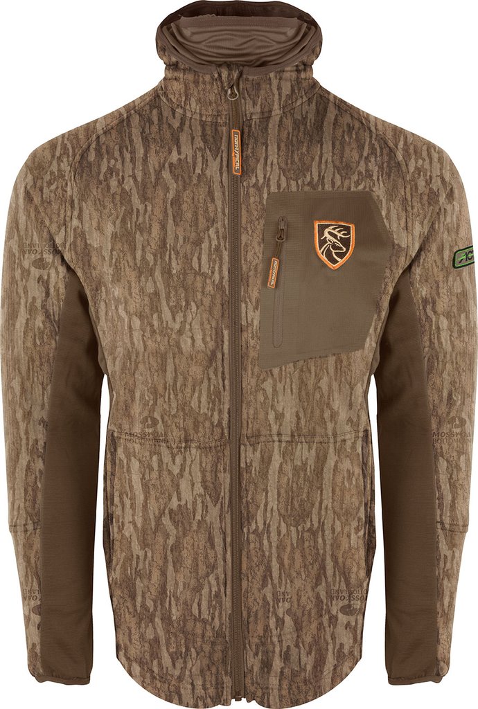 thumbnail image 2 of Drake Waterfowl Non Typical Full Zip Fleece Hoodie – Agion Active XL, Camo, Men’s XL 2 of 5