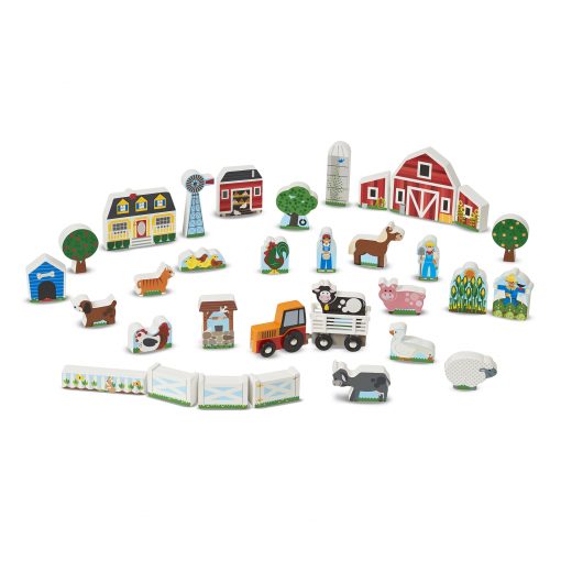 Melissa & Doug Wooden Farm & Tractor Play Set # 4800
