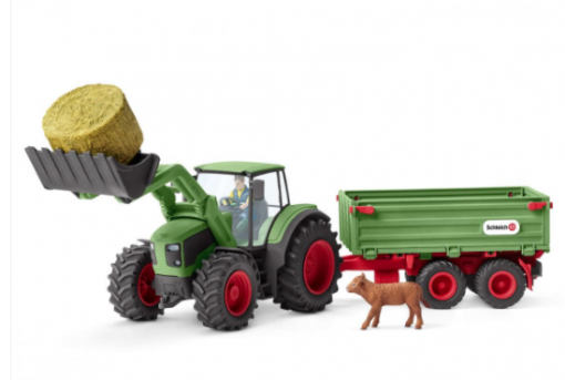 Schleich Tractor With Trailer #42379