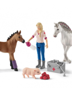 Schleich Vet Visiting Mare And Foal #42486