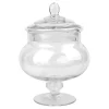 K & K Interiors 9.5" Clear Glass Apothecary Jar #17357A-1