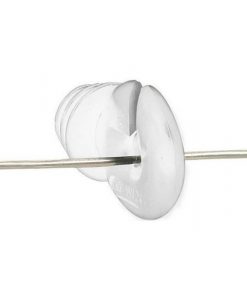 Gallagher Wood Post Screw-in Ring Insulator - White #G667