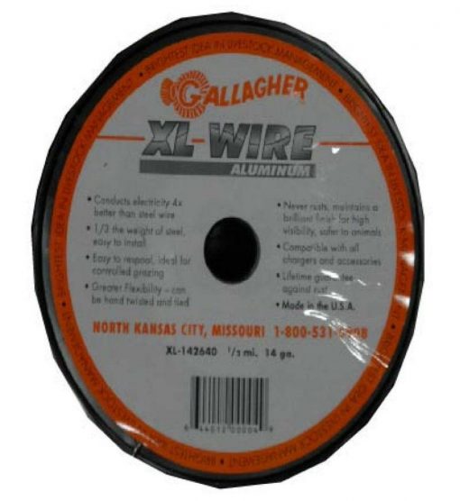Gallagher Aluminum Wire - 14 ga 2637' #AXL142640