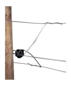 Gallagher Wire Mount Pinlock Wire Offset 12" - Black #G665044