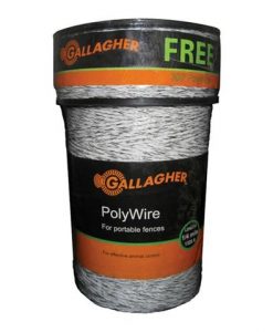 Gallagher Poly Wire 656' White #G62004