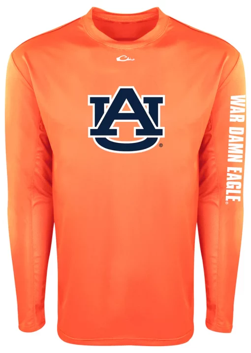 Drake Auburn Long Sleeve Performance Shirt #SDAUB1250ORG