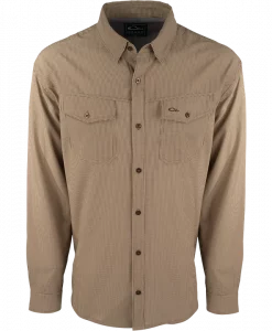 Drake Men's Traveler's Check Long Sleeve Shirt #DS2102