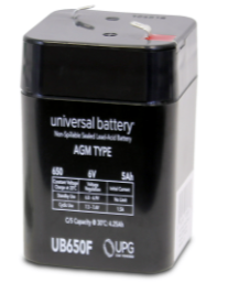 Universal Power Group 6V Battery #UB650F