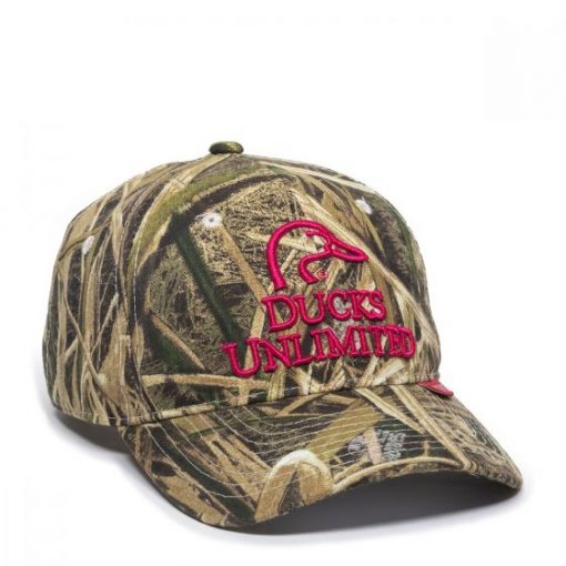 Outdoor Cap Pink Ducks Unlimited Logo Camo Hat #DU56A