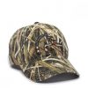 Outdoor Cap Camo Hat with American Flag Duck Logo #DU63A