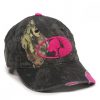 Outdoor Cap Camo Hat with Pink Mossy Oak Logo #MOFS11T
