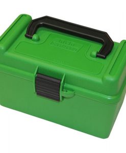 MTM Deluxe Ammo Box 50 Round Handle - Green #026057205106