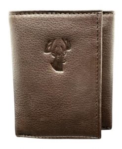 AA & E Leathercraft LLC Tan Cherokee Leather Trifold Deer #314352270