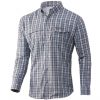 Nomad Stretch Lite Plaid Long Sleeve Shirt - Blue