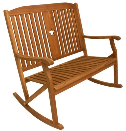 Leigh Country Sequoia Bench Rocker W/Star #TX 36102