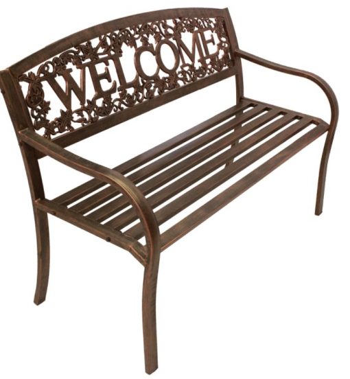 Leigh Country Metal Welcome Bench #TX 94101