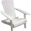 Leigh Country White Folding Adirondack Chair #TX 39010