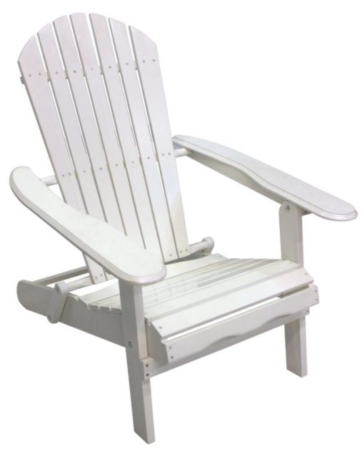 Leigh Country White Folding Adirondack Chair #TX 39010