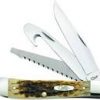 Case Knife Amber Bone Hunter Trapper Knife #00149