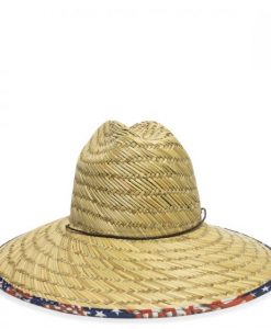 Outdoor Cap Straw Hat/American Flag #STW-500