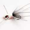 Betts Top Pop Fly Popper Size 8 White And Black And White #301-8-1