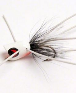 Betts Top Pop Fly Popper Size 8 White And Black And White #301-8-1