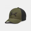 Under Armour Men's UA Antler Trucker Hat Green/Black OS #1372352