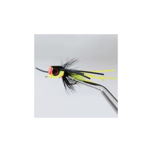 Betts Pop N' Hot - 10lb Frog-Black-Chartreuse Fly Lure #1201-10-4