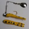 Betts Spin Split Tail Lure 2" 1/8 Oz Yellow And Black Spots#023ST31N