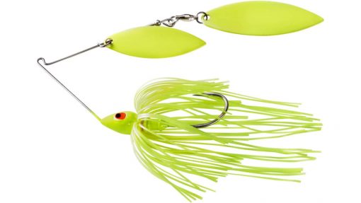 War Eagle Double Willow Painted Head Spinnerbait -Chartreuse #WE12PW43